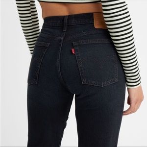 Levi’s “Wedgie” Jeans - Black Indigo - Size 23 (fit as straight/bootcut fit)